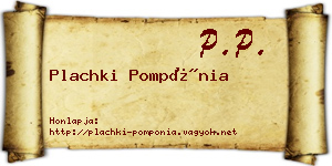 Plachki Pompónia névjegykártya